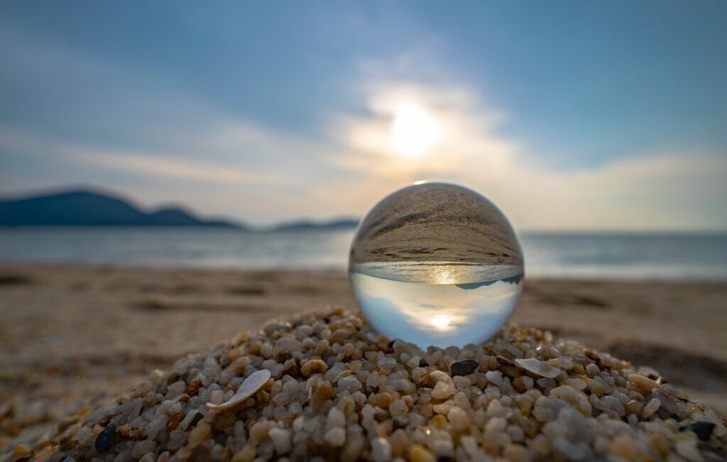 crystal beach ball