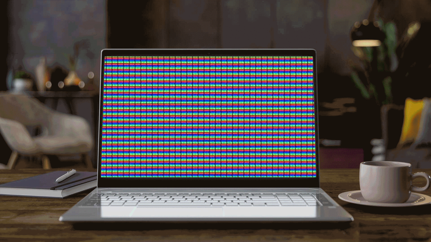 flashing laptop screen